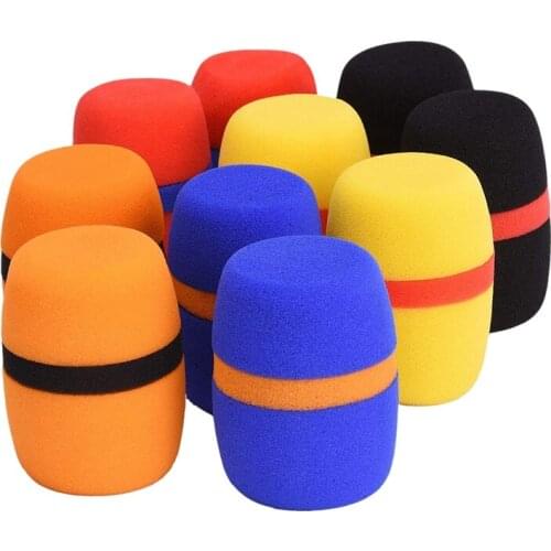 Top 10Pcs Headset Windsn Thickened KTV Handheld Dust Proof Soft Sponge Microphone Cover Replacement Accessories