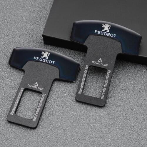 Car Seat Belt Clip Extender Seatbelt Lock Buckle Plug Thick Insert Socket For Peugeot 107 108 206 308 207 108 307 508 2008 3008
