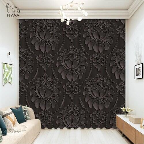 Indian 3D Bohemian Mandala Curtain French Window Curtains For Living Room Luxury Geometric Curtains In The Room Micro Shading