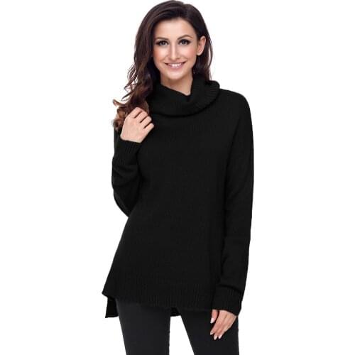 2019 Sale Feminino Autumn And Winter New Pattern Whorl High Lead Long Sleeve Length Of Front Rear Easy Womens Sweater