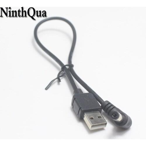 1pcs 3A USB 2.0 Male Plug to 5.5*2.1mm DC Power Connector 30cm 5.5x2.1mm Charging Cable for LED router Electronic scale ect