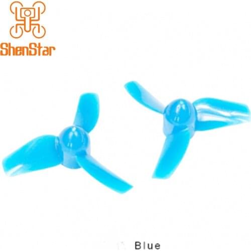 10 Pairs 31mm 3- Blue Propeller CW CCW 1mm Hole For Indoor FPV Racing Drone Quadcopter Tiny6 Tiny 7 F23414
