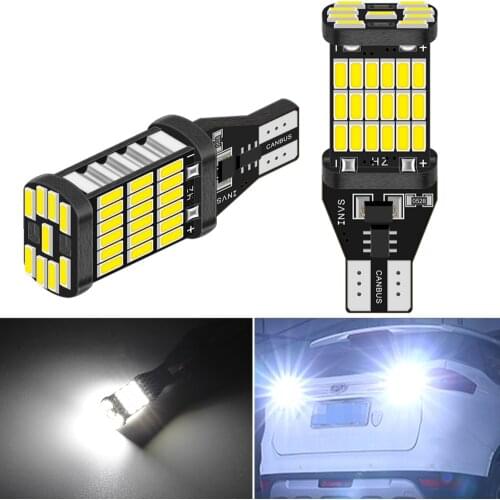 2pcs Canbus Error Free T15 W16W LED Bulbs Car Backup Reverse Light for BMW E60 E90 E91 Ford Fiesta Fusion Focus Mazda 3 5 6 CX-5