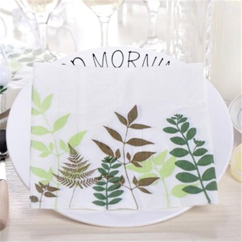 20Pcs/Lot Classical Paper Towels Wedding Decoupage Paper Napkins For Baby Shower Birthday Decoration Kids Party Supplies
