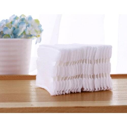 50Pcs/Pack Cotton Makeup Remover Cotton Face Wipe Deep Cleansing Cotton Skin Care Face Wash Cotton Pads Paper Cosmetics Tools