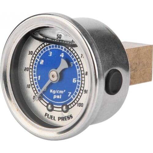 Car Fuel Oil Pressure Liquid Filled Gauge for Honda Civic CRX Acura Mitsubishi Eclipse accesorios automovil oto aksesuar New