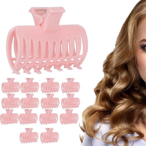 15Pcs/Set Hair Curler Roller Large Grip Clips Curlers Hairdressing DIY Tool Styling Hair Curlers Rollers Accessories