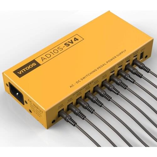 VITOOS AD10S-SV4 effect pedal power supply fully isolated Filter ripple Noise reduction High Power Digital effector