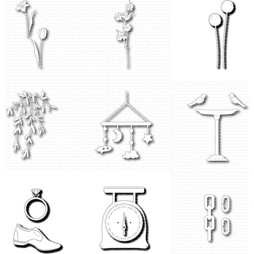 CH 2021 New Arrival Flowers Metal Cutting Dies Stencils for Scrapbooking/photo Album stamps Decorative Embossing DIY Car