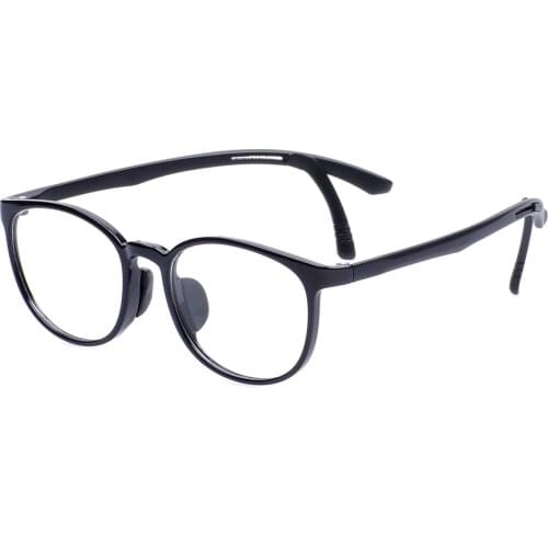 Colorful TR90 Round Transparent Children Lightweight Full Rim Kids Sports Eyeglasses With Ear Hooks For Prescription Lenses