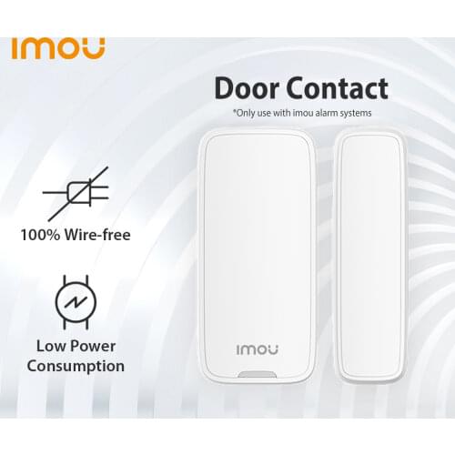 Dahua imou Smart 433MHz Wireless Door Window Magnetic Sensor Detector Indoor For Home Security Alarm System(Battery not include)