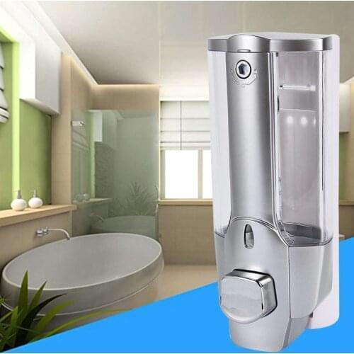 Liquid Soap Dispenser Single Head Wall Mount Shower Bath Washing Lotion Soap Shampoo Dispenser For Kitchen Bathroom Tool 350ml