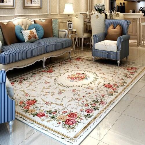 Europe Pastoral Carpets For Living Room Home Carpet Bedroom Sofa Coffee Table Floor Rug Rectangle Study Rug Countryside Area Mat