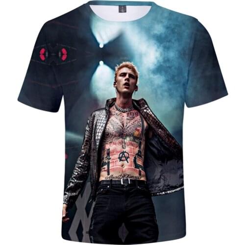 Hip Hop Rapper Machine Gun Kelly 3D Print T-Shirt Men/Women Short Sleeve T Shirt Clothes