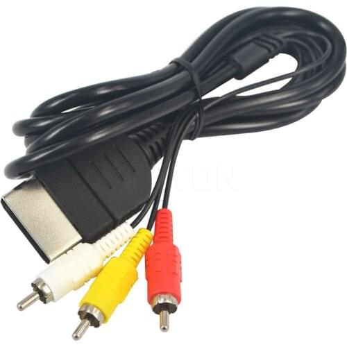 Kebidu New 1.8M RCA AV Audio Video Cable Cord USB Data Cable For Sony PlayStation for PS2 Xbox Console System