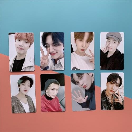 Kpop ATEEZ Photo card postcard Lomo Card 8pcs/set K-POP high quality HD print ATEEZ photocard For fans collection new arrivals