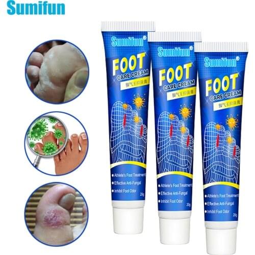 3PCS New Sumifun Foot Beriberi Cream Peeling Blister Corn Itch Odor Anti Fungal Plaster Antibacterial Ointment