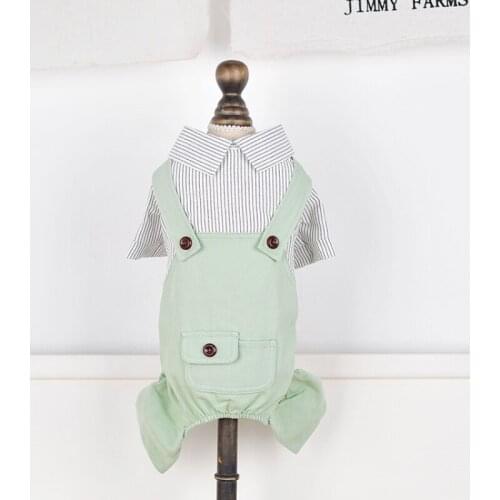 Summer Dog Shirt Jumpsuit Cute Pet Clothing Dog Overalls Pants Yorkie Poodle Bichon Frise Pomeranian Schnauzer Dog Costume