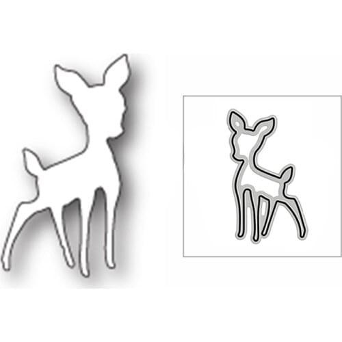 New Lovely Fawn Deer Animal 2020 Metal Cutting Dies for DIY Scrapbooking and Card Making Decorative Embossing Craft No Stamps