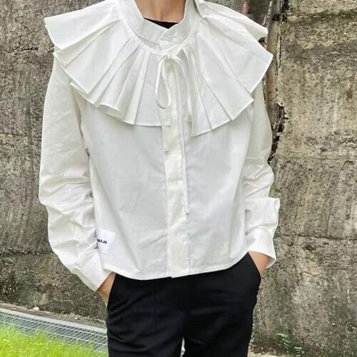 【Have lable】Jils**der 2021 autumn new style detachable collar long-sleeved simple and versatile cotton shirt