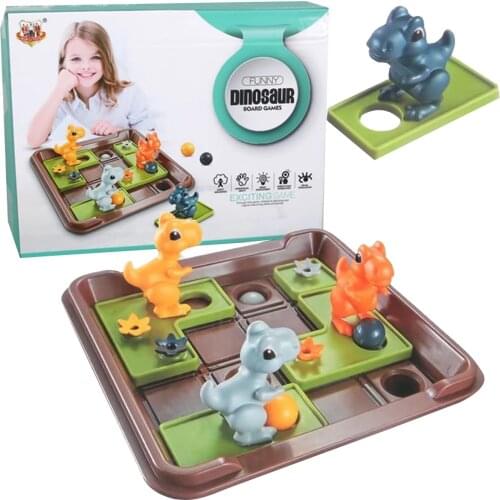 Dinosaur Chess Board Moving Toy Interactive Competition Logic Reasoning Training Fun Board Game Toy