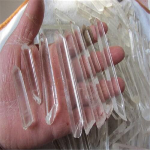 100 grams natural white crystal pillar irregular pillar household decoration