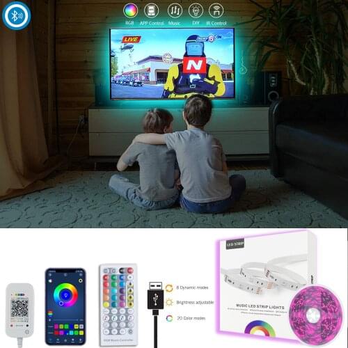 Led Strip Light 5m-30m 5050 RGB Flexible Ribbon LED Tape Room Decoration Neon Lamps Set Diode Wall Backlight 24V With Adapter