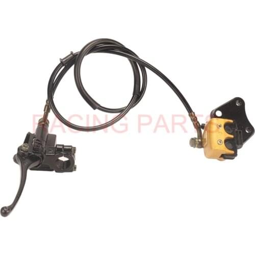 Hydraulic Front Disc Brake Assy Brake Lever Master Cylinder Set Brake Hoses 1100mm Length Dirt Pit Bike