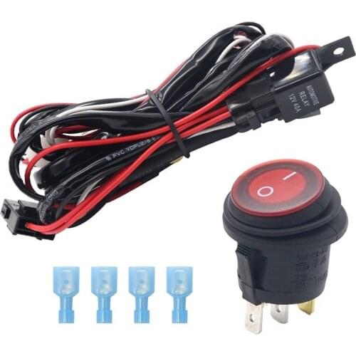 12V Waterproof mini toggle switch with Red LED light latching 3 PIN on off conffee machine button rocker switch car accessories