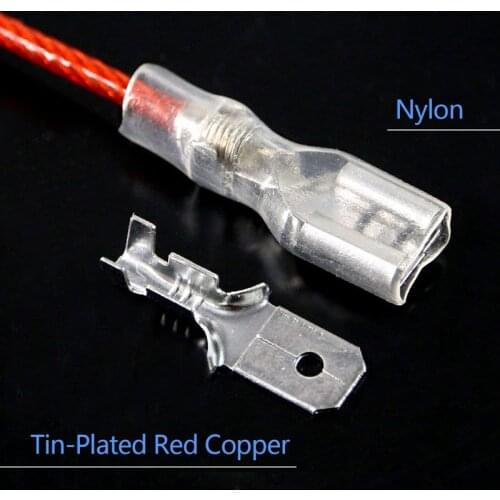 315Pcs Quick Splice 2.8mm 4.8mm 6.3mm Male and Female Wire Spade Connector Wire Crimp Terminal Block with Insulating Sleeve Asso