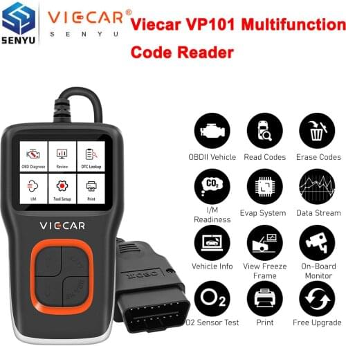 Viecar VP101 Auto Code Reader Car For BMW For VW Scanner Analyzer Automotive OBD 2 OBD2 Diagnostic Tools PK CR3001 ELM327 V1.5