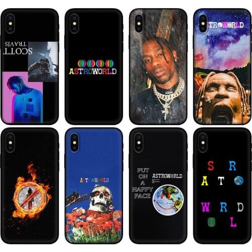 Black tpu Case For OPPO Realme C11 Case For Realme C 11 RealmeC11 Back RMX2185 Case Cover travis scott astroworld