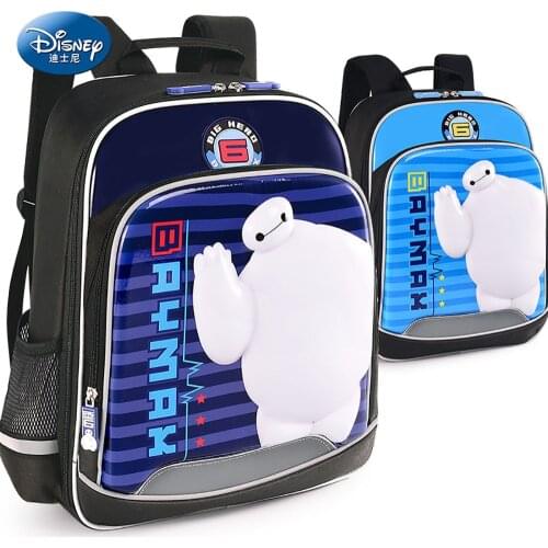 Disney Child School Bag Elementary School Big Hero 6 Backpack Baymax Pattern Boys Girls Breathable Comfortable School Backpack