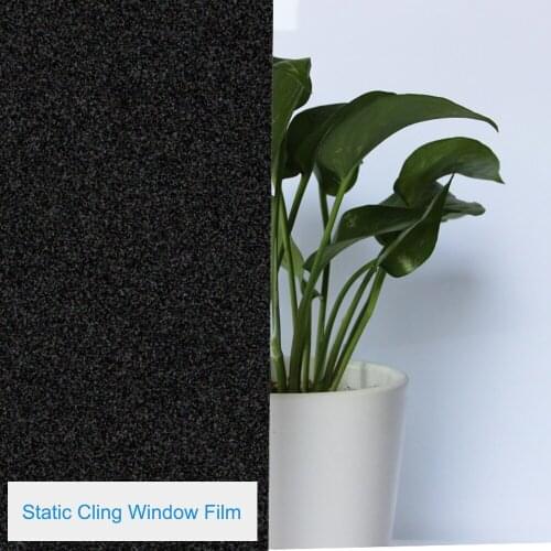 HOHOFILM Roll Static Matte Black Window Film Glass Sticker Home window Decor Without glue Removable PVC vinyl