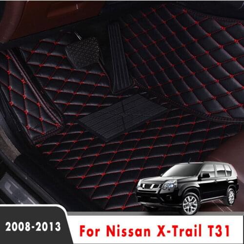 LHD Carpets Car Floor Mats For Nissan X-Trail T31 2013 2012 2011 2010 2009 2008 Decoration Auto Interior Custom Accessories