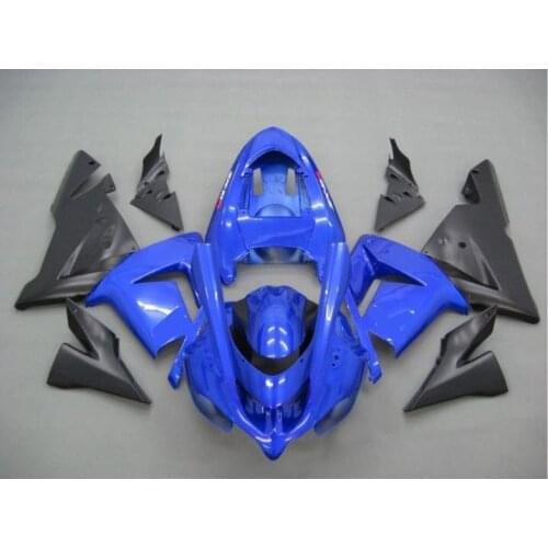 Top-rated Motorcycle Fairing kit for KAWASAKI Ninja ZX10R 2004 2005 ZX10R 04 05 Fashion blue black ABS Fairings set+7 gifts SF10