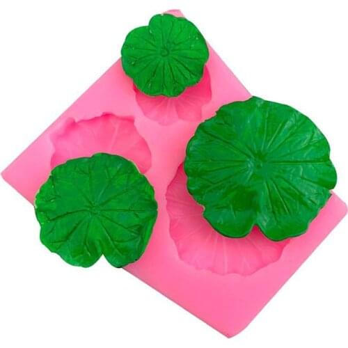 Small lotus shaped silicone mold chocolate turn sugar cake baking tools flower DIY handicrafts drop glue soap mold Candle Mold