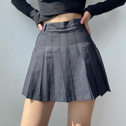 Fairy Grunge JK Mini Skirt Y2K Women 2020 Summer New High Waist Korean Style Pleated Skirt Shorts Gothic Children Clothes Girl