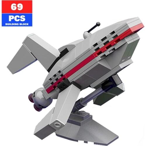 MOC-19480 Star Future Express Planetary Express Building Block Set Airplane Rocket Bricks High-tech Model Educational Toys