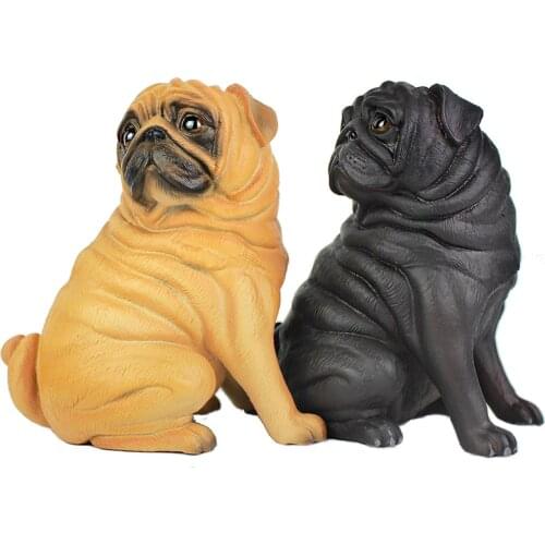 Pug Dog Models Action Figures Dolls Toys for Kids Models Decoration Toys