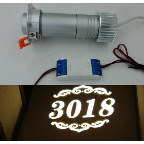 Cheap Logo Projector 10W LED Ceiling Mounted Gobo Projection Projecteur Logo Lighting Advertising Custom Advertising Projector