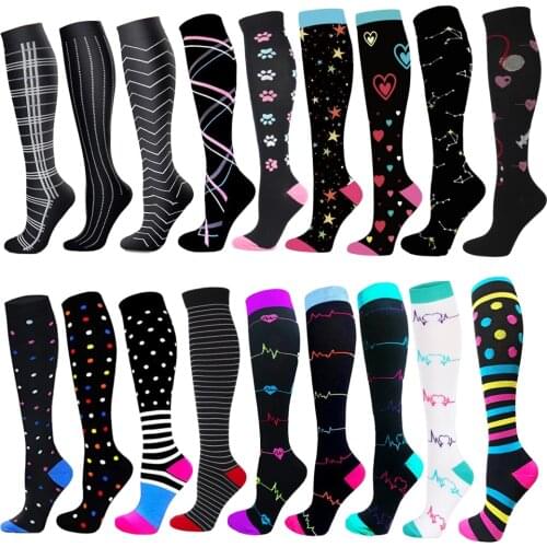 Running New Compression Stockings Best For Athelete Medical Nursing Outdoor Sports Hiking Travel Flight Socks Fitness Socks