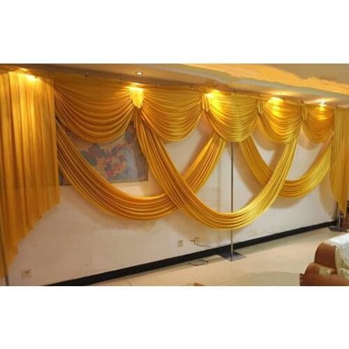 New Arrival Fashion 3 X 6 m Wedding Backdrop Centerpiece Swags Party Curtain Celebration Stage Drapes Decoration Suppli