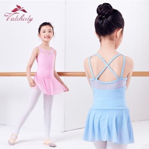 Girls Ballet Dance Wear, Training Gymnastic Leotards, Perform Skirt