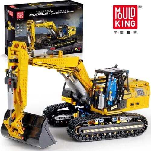 Mould King Technical Series RC Engineering Car Motorized Excavator Truck Model Building Blocks Bricks Toys For Children Gifts