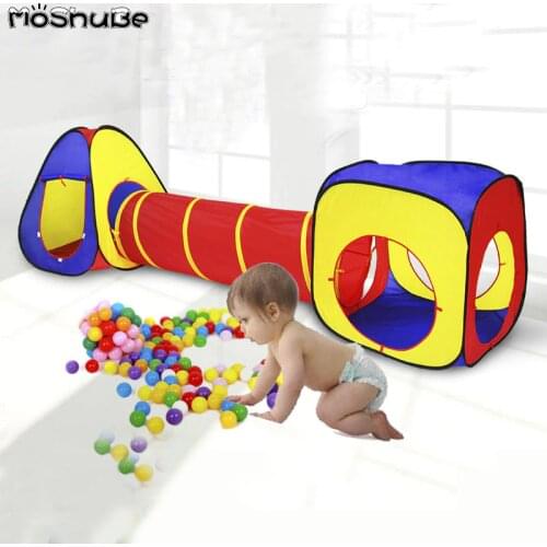 Foldable Ball Pit Kids Play House Indoor Toys for Children Playground Ocean Ball Pool Birthday Gift Game Activity Play Tent