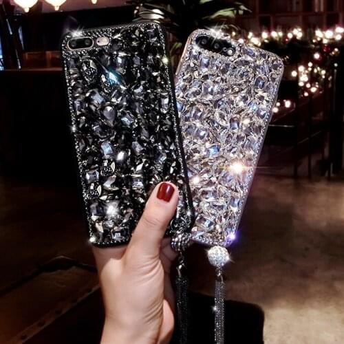 Sunjolly for Samsung Galaxy A02S Case A20 A30 A20E A50 A40 A70 A70S A60 A80 A90 A12 A10S A20S Phone Case Diamond Cover coque