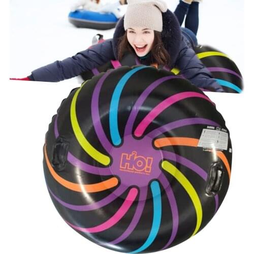 Outdoor Sports Inflatable Snow Tube With Handle Snow Ski Circle High-Quality Durable Winter Children Adults Thickened Ski Circle