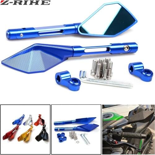 Universal Motorcycle CNC Aluminum Rearview Mirrors For Honda CB1000R CB1300 CB600F Hornat CBF600 CB400 CBR125R CBF125