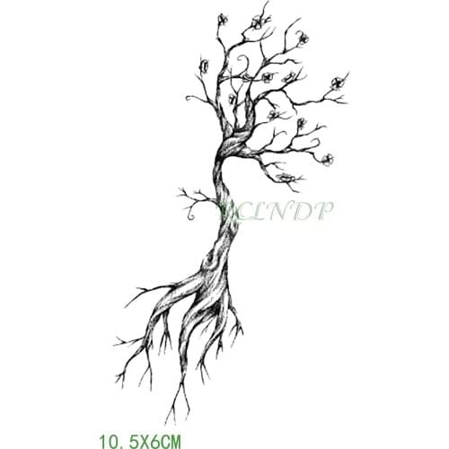Waterproof Temporary Tattoo Sticker novel Tree Root Flash Tatoo Fake Tatto arm leg Wrist Foot hand For Girl Men Women femme